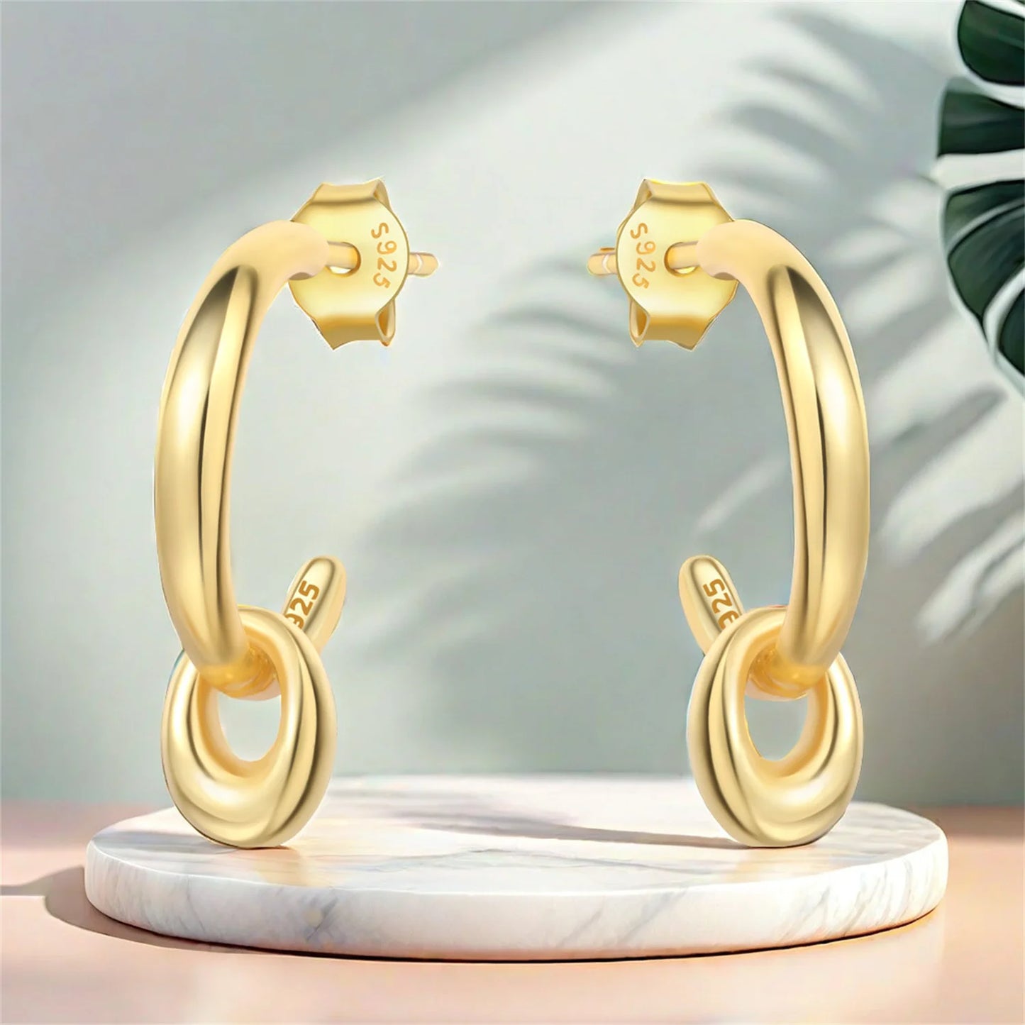 Anna C-shape Earrings