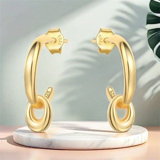 Anna C-shape Earrings