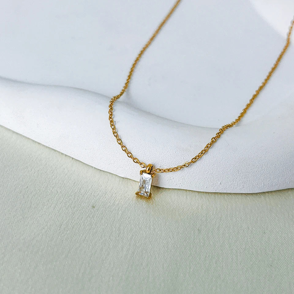 Leo Zirconia Pendant Necklace