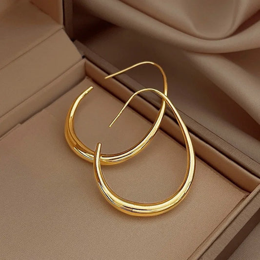 Noelia Oval Hoop Earrings