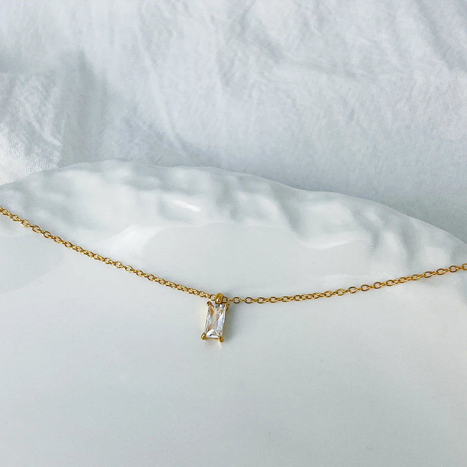 Leo Zirconia Pendant Necklace