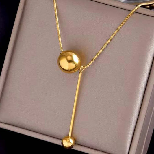 Vela Simple Ball Necklace