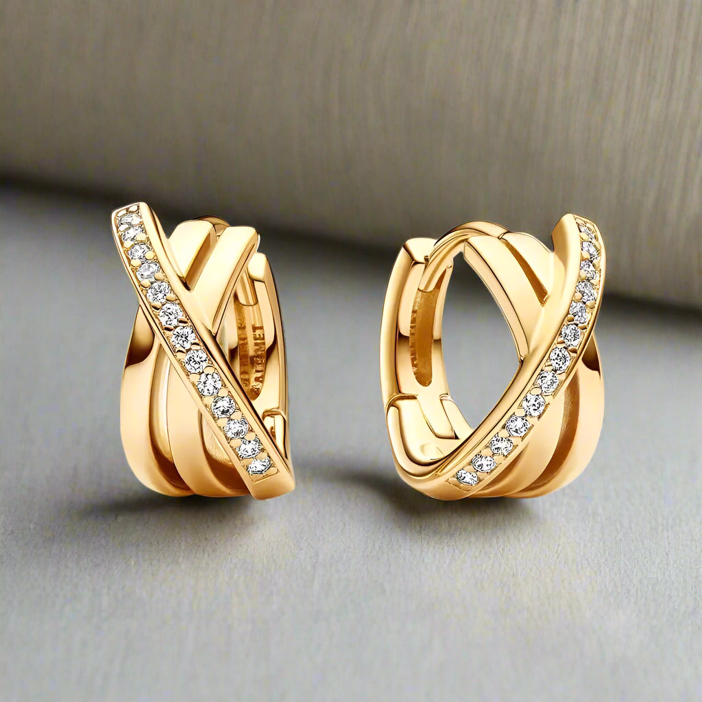 Diana zirconia hoop Earring