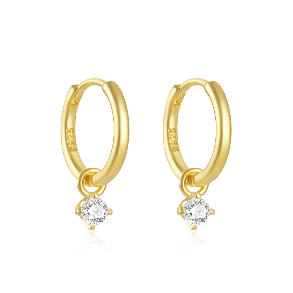 Beatrice Zircon Hoop Earrings