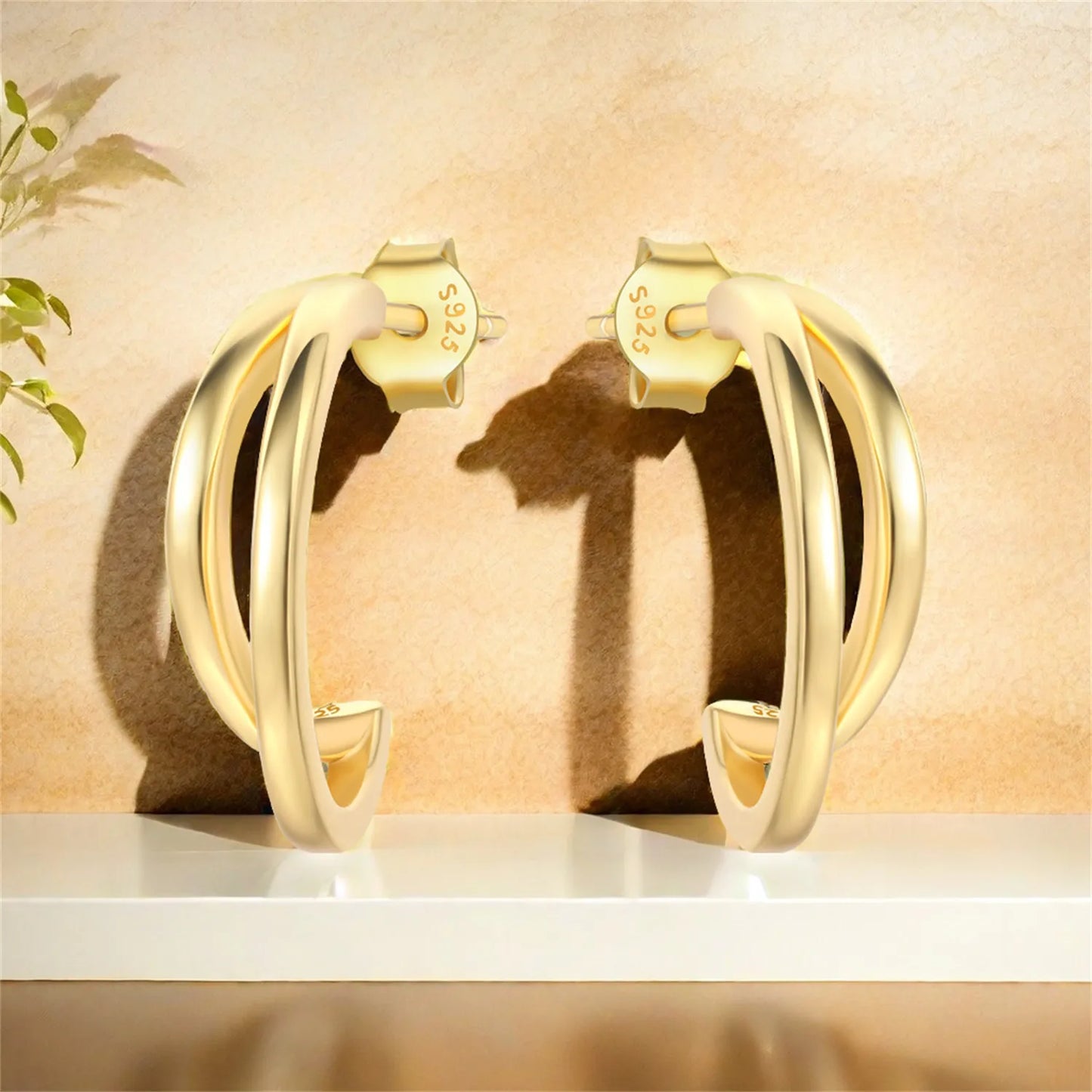 Gina twin loop Earrings