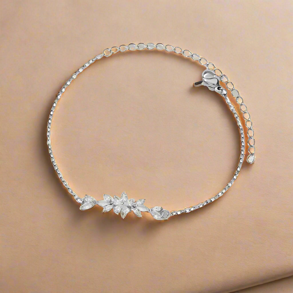 Hedlund Zircon Flower Bracelet